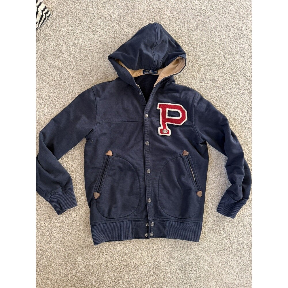 Ralph Lauren Polo Varsity Button Down Hoodie